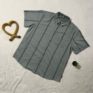 Royal Robbins Men's Blue Striped Casual Shirt